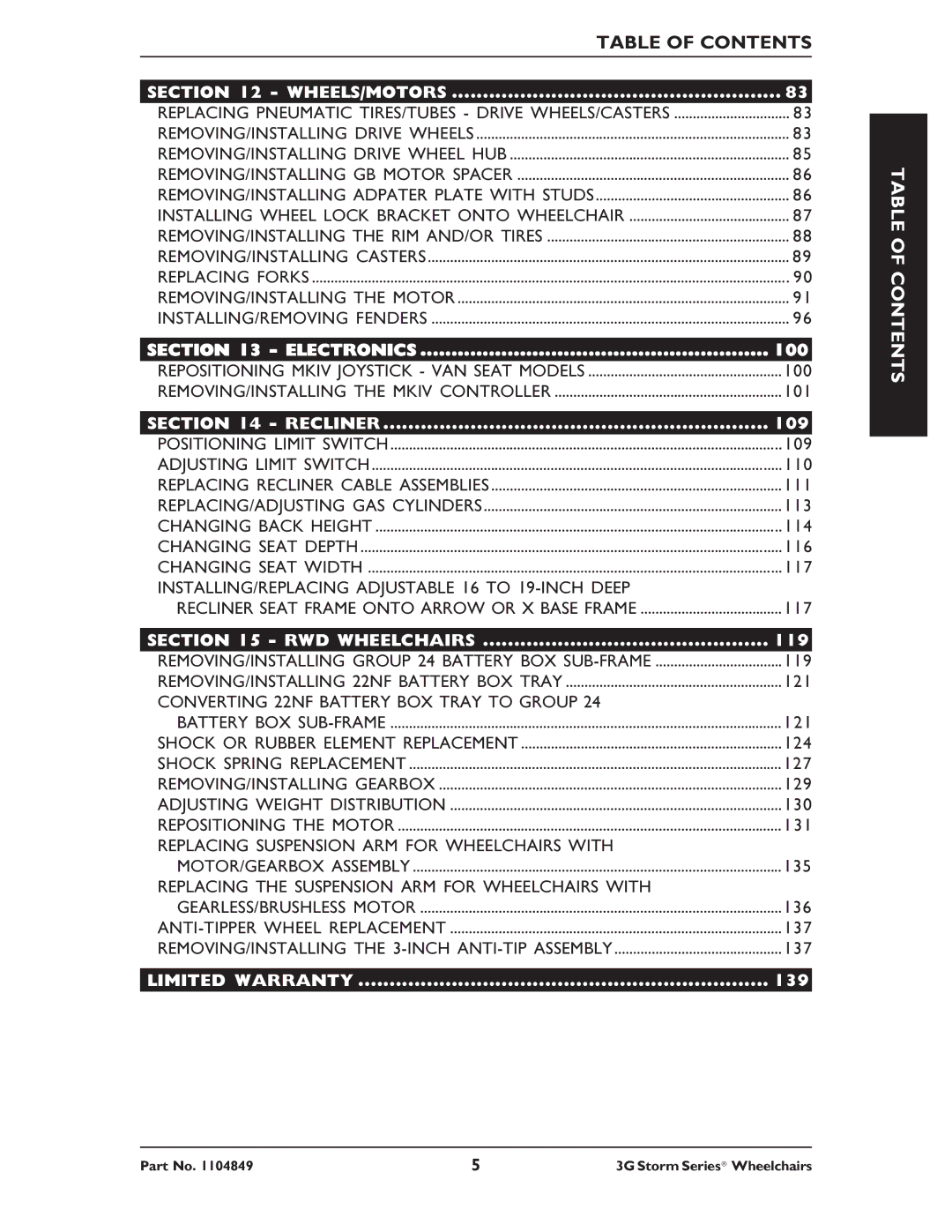 Invacare Arrow RWD, Torque SP RWD, Ranger X RWD service manual Electronics 