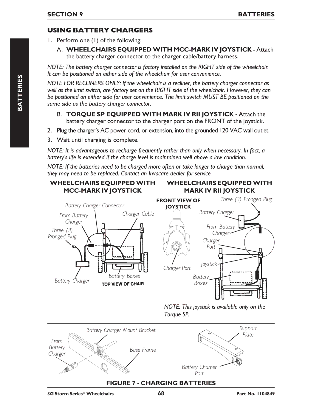 Invacare Arrow RWD, Torque SP RWD, Ranger X RWD service manual Using Battery Chargers 