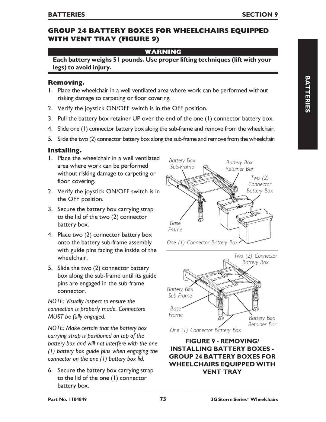 Invacare Ranger X RWD, Torque SP RWD, Arrow RWD service manual Retainer Bar 