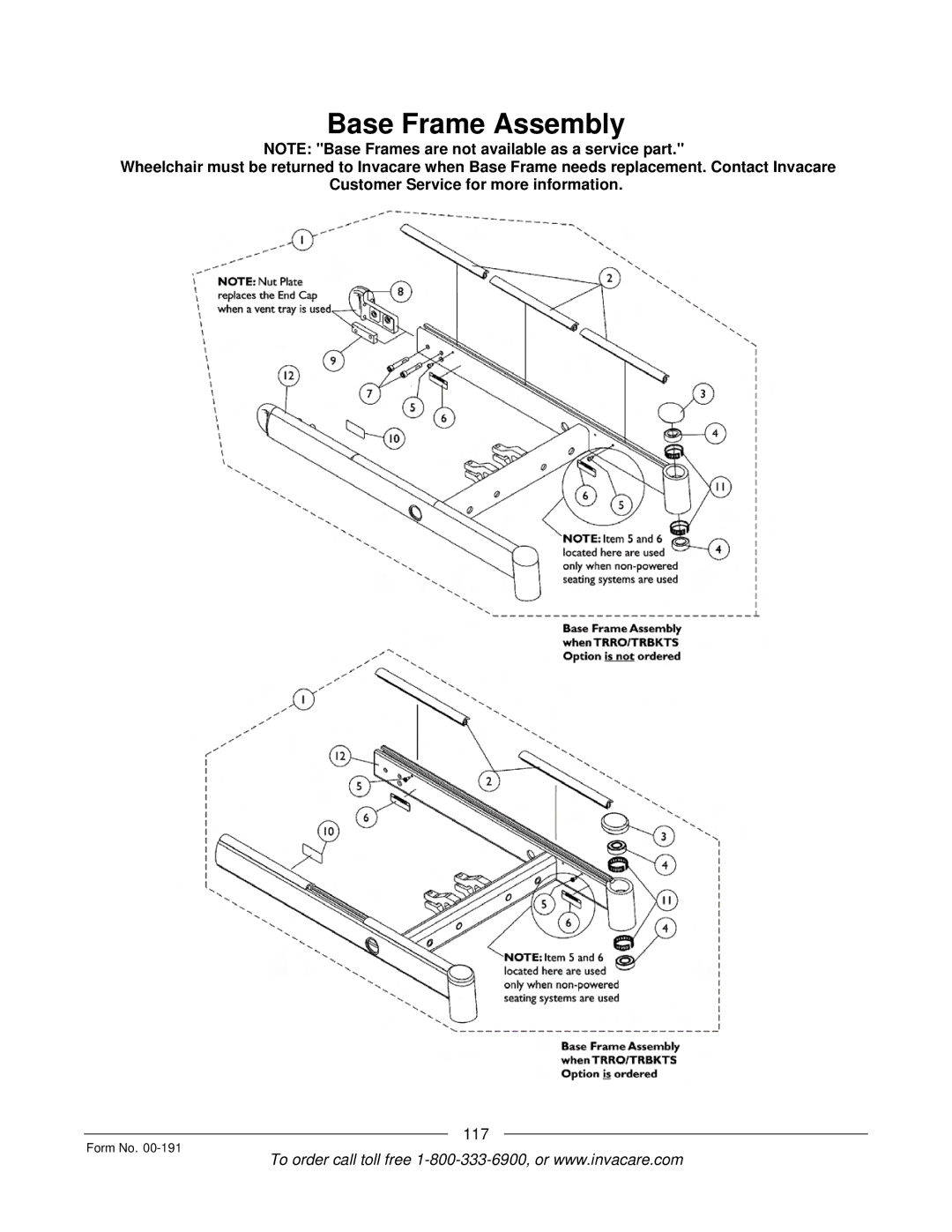 Invacare Ranger XTM, TorqueTM SE, TorqueTM SP, TorqueTM 3, Arrow manual Base Frame Assembly 