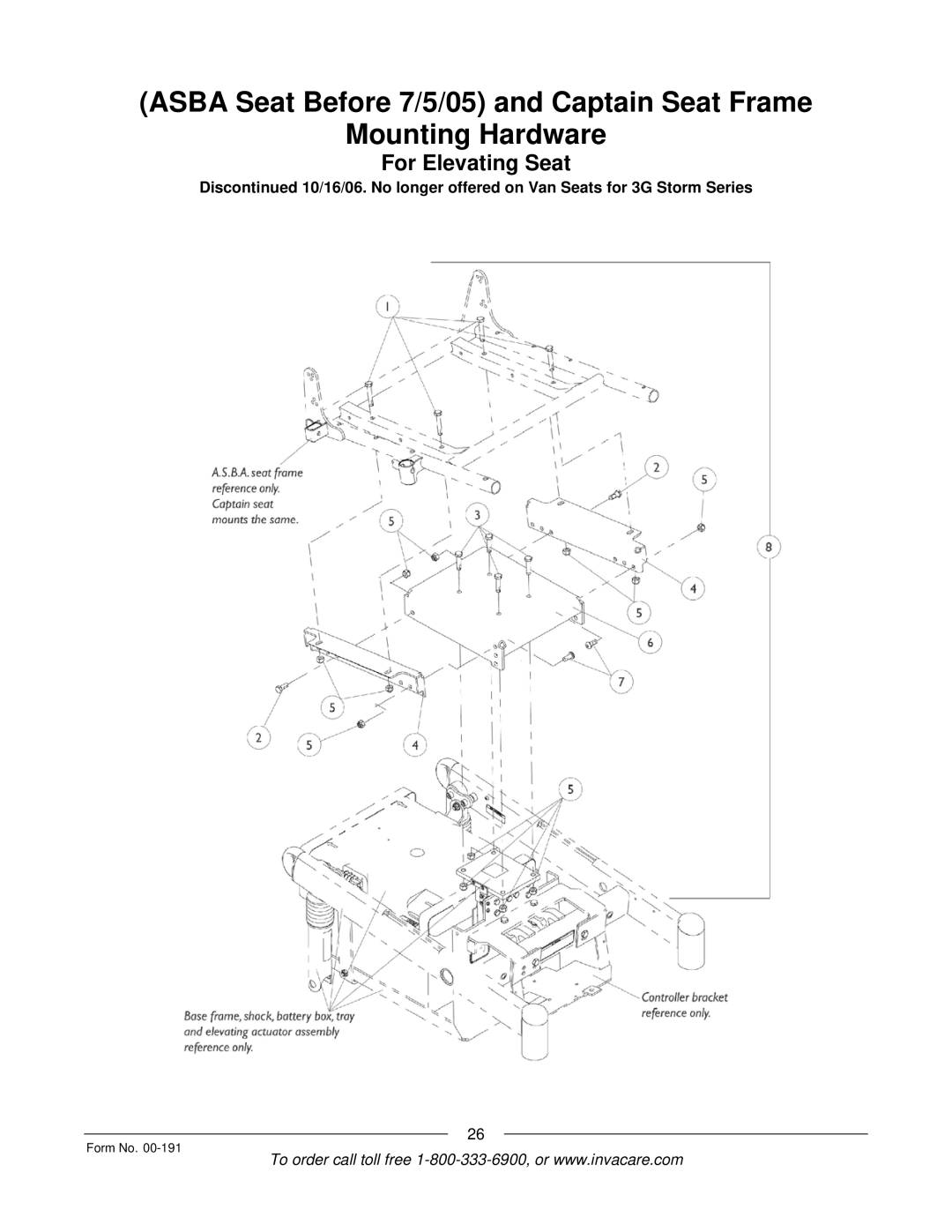 Invacare TorqueTM 3, TorqueTM SE, TorqueTM SP, Ranger XTM, Arrow manual For Elevating Seat 