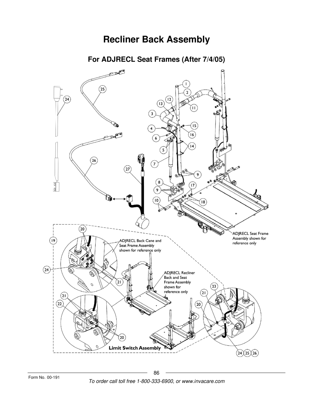 Invacare TorqueTM 3, TorqueTM SE, TorqueTM SP, Ranger XTM, Arrow manual For Adjrecl Seat Frames After 7/4/05 