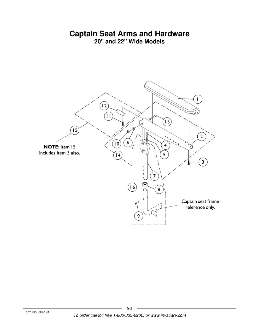 Invacare Arrow, TorqueTM SE, TorqueTM SP, TorqueTM 3, Ranger XTM manual Wide Models 