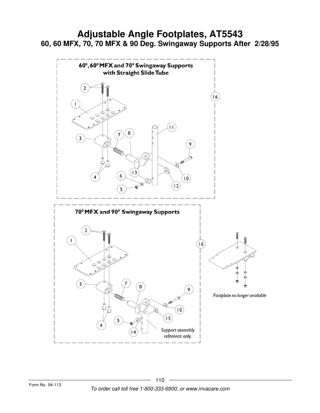 Invacare TorqueTM manual 110 