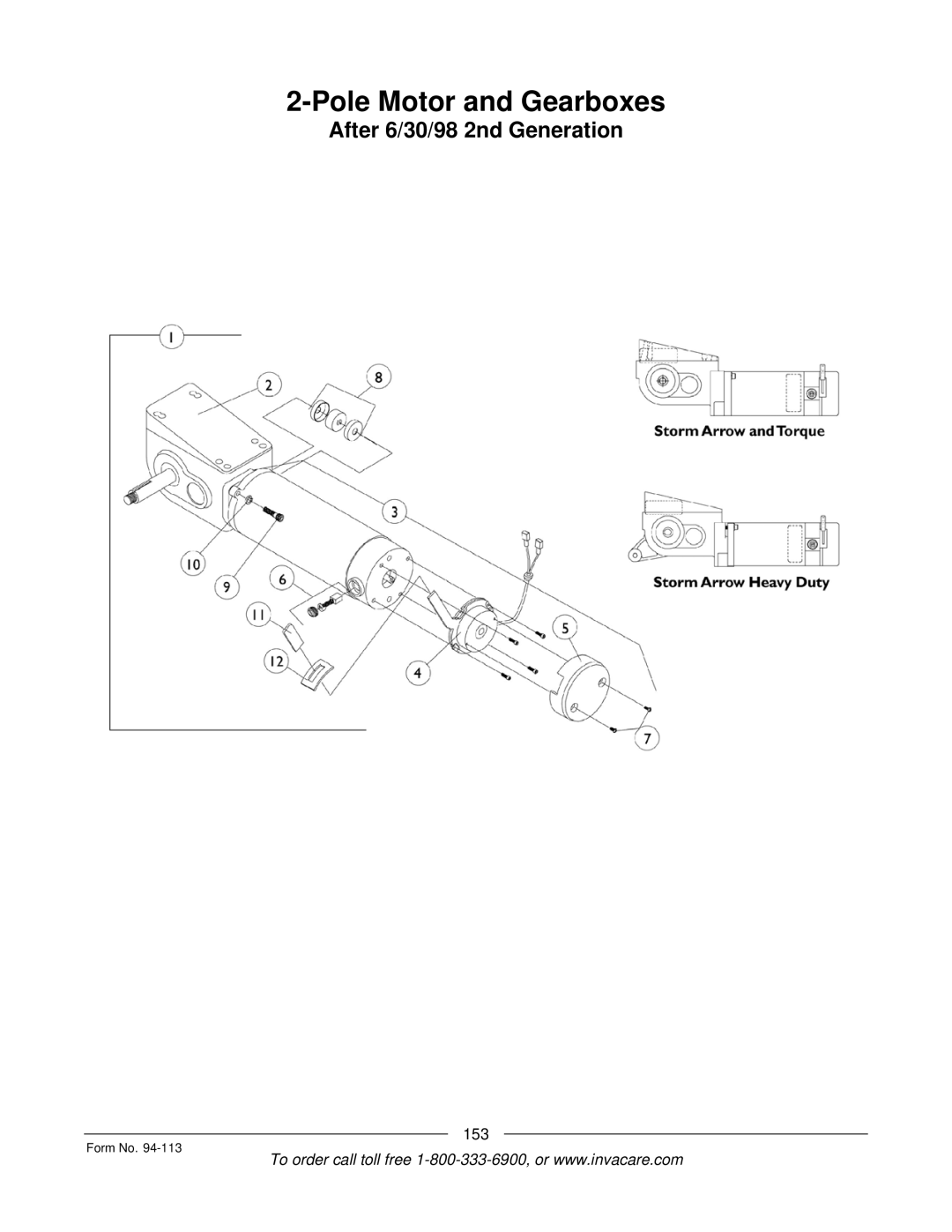 Invacare TorqueTM manual After 6/30/98 2nd Generation 