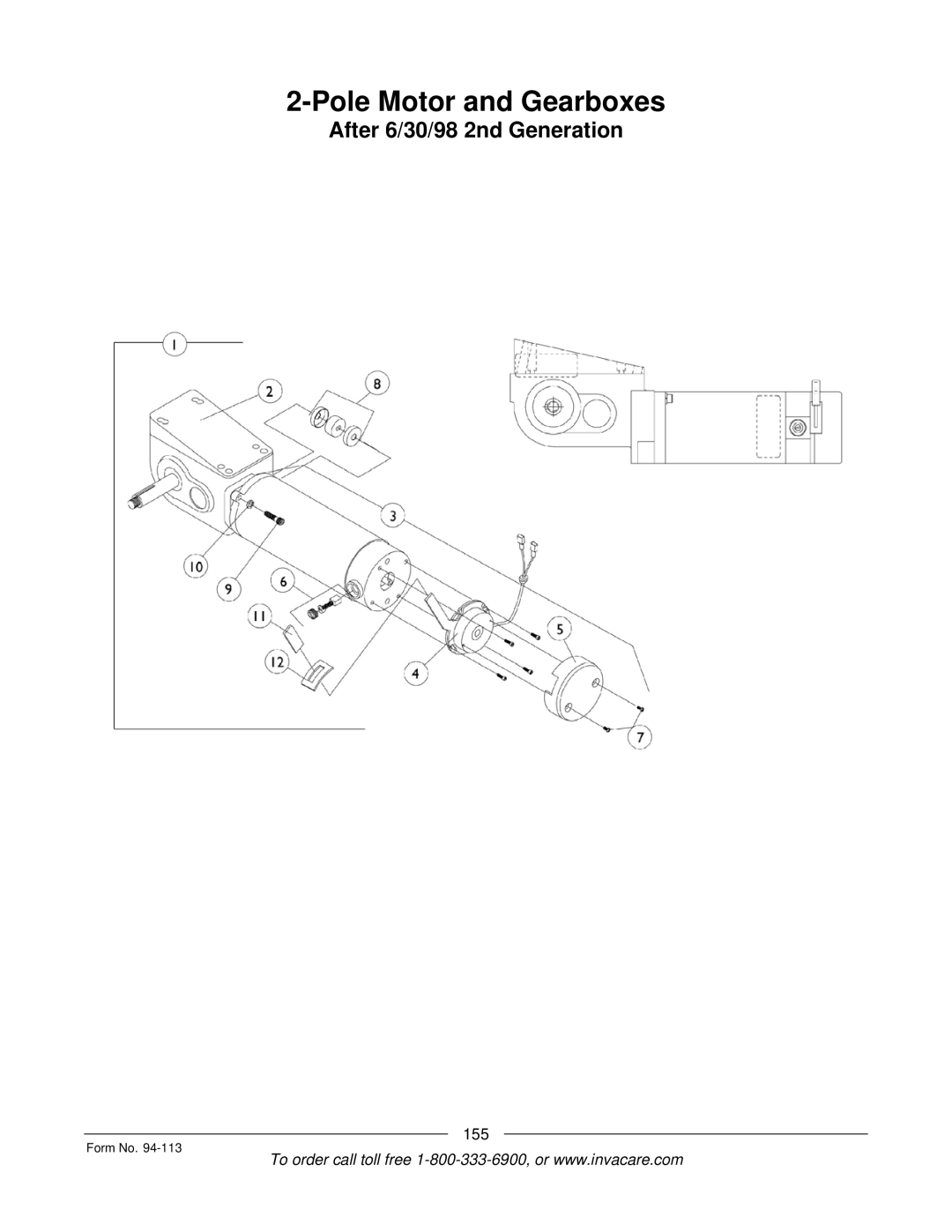 Invacare TorqueTM manual 155 