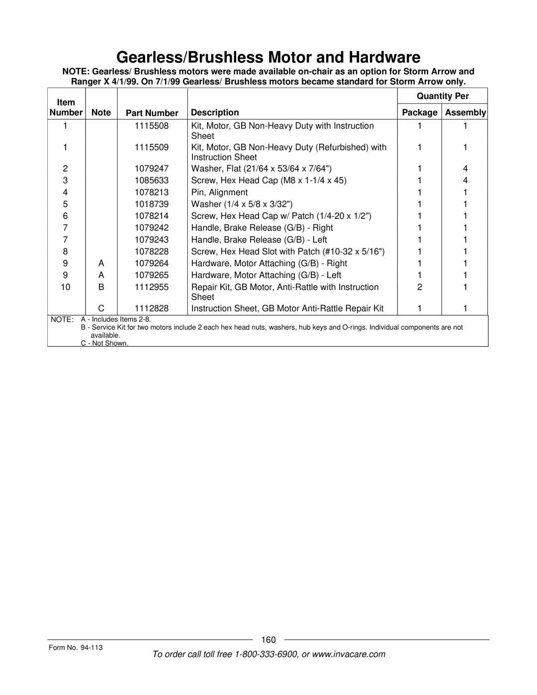 Invacare TorqueTM manual 160 