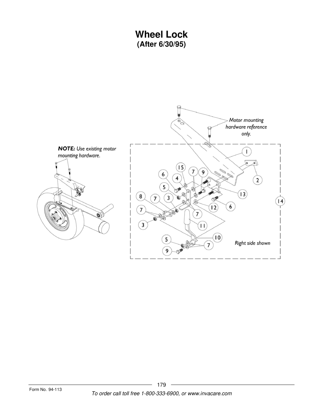 Invacare TorqueTM manual After 6/30/95 