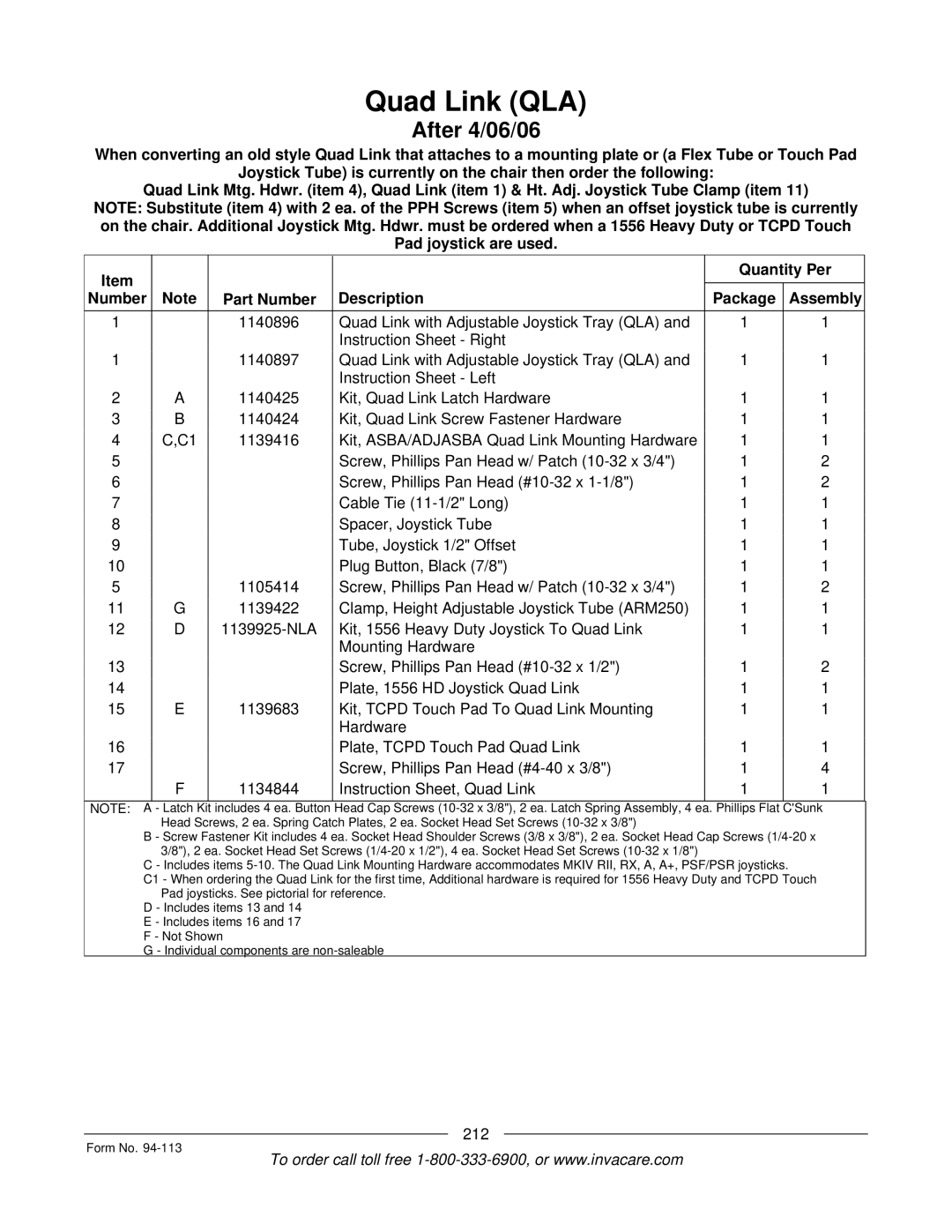 Invacare TorqueTM manual 212 