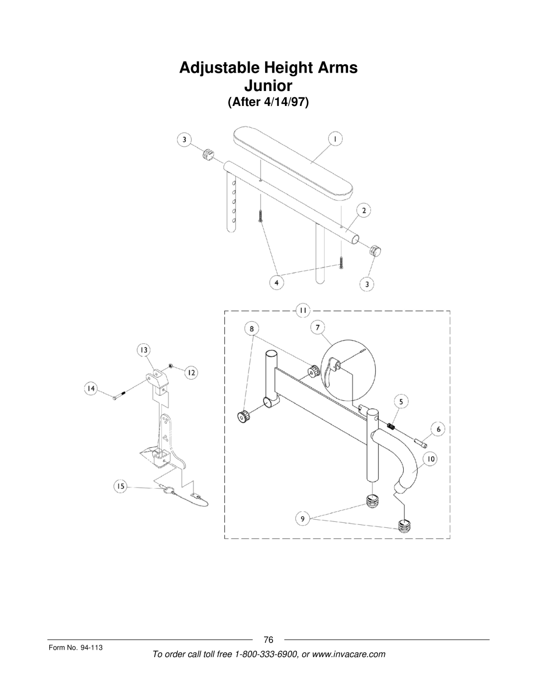 Invacare TorqueTM manual After 4/14/97 