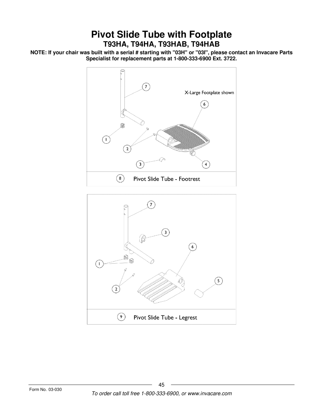 Invacare Tracer IV manual T93HA, T94HA, T93HAB, T94HAB 