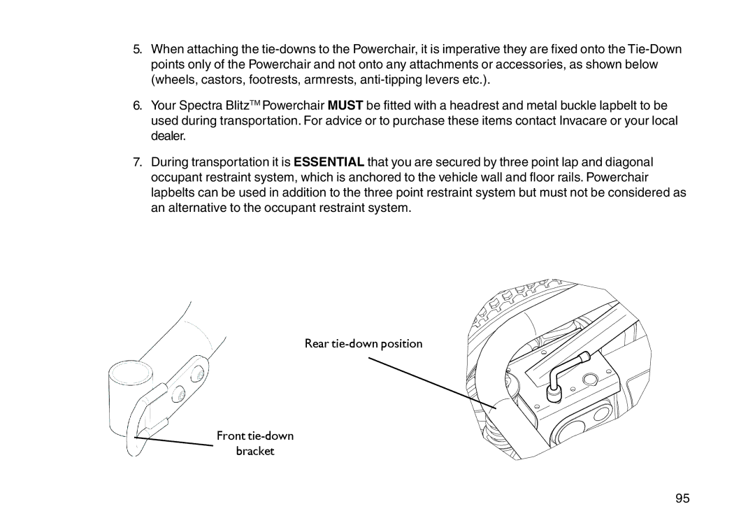 Invacare User guide manual 