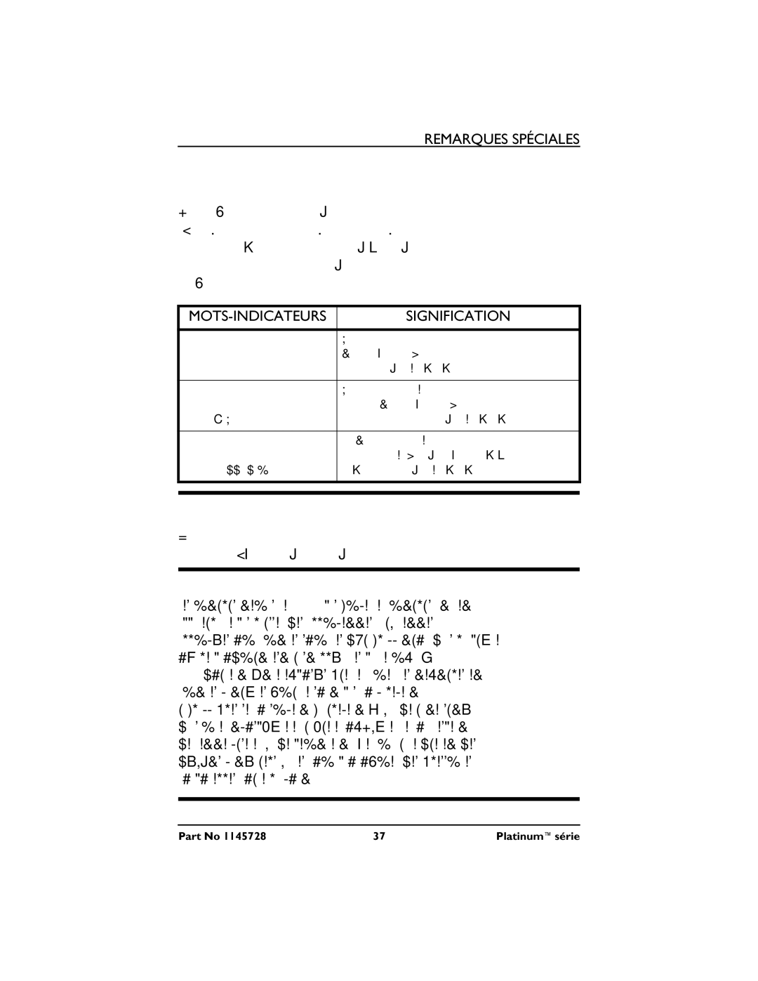 Invacare 5, XL, 10 manual Remarques Spéciales 