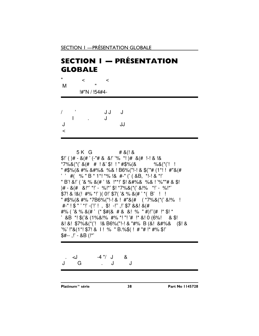 Invacare 10, XL, 5 manual Présentation Globale 