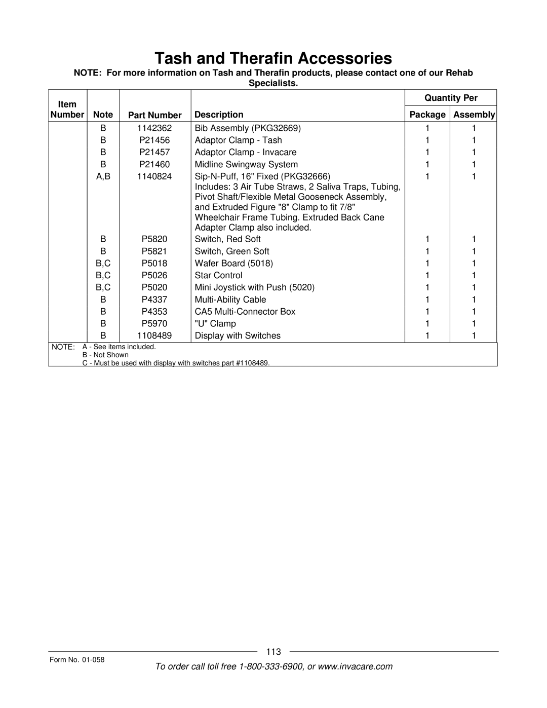 Invacare Xterra GT manual 113 