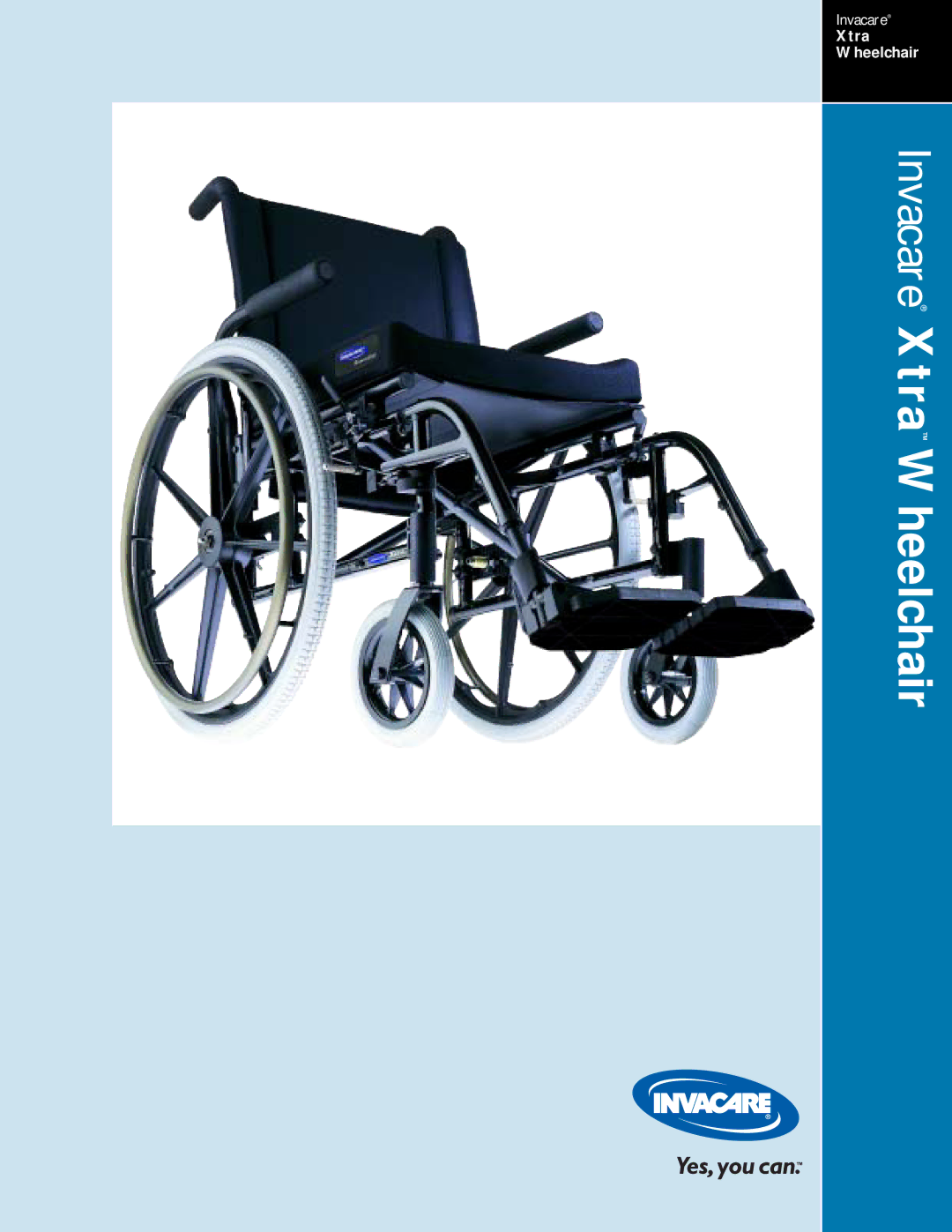 Invacare manual Invacare Xtra Wheelchair 