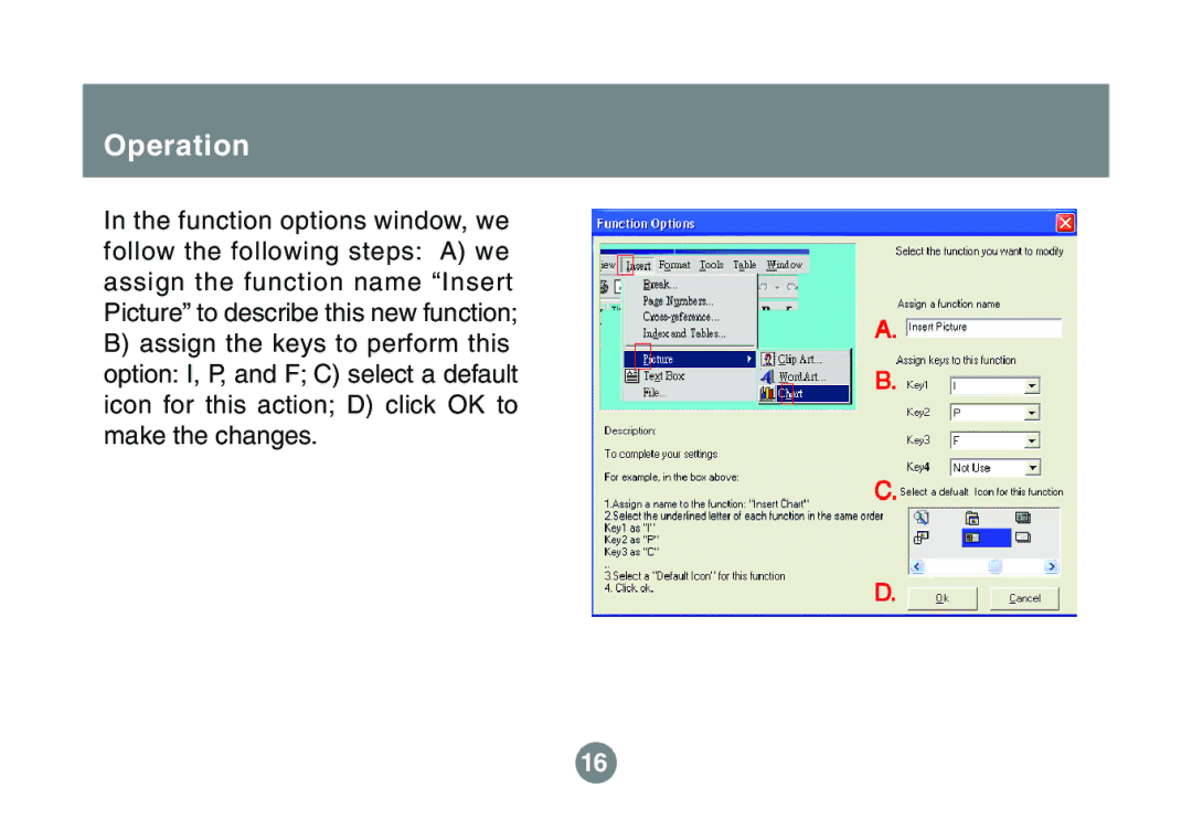 IOGear 1600DPI user manual Operation 