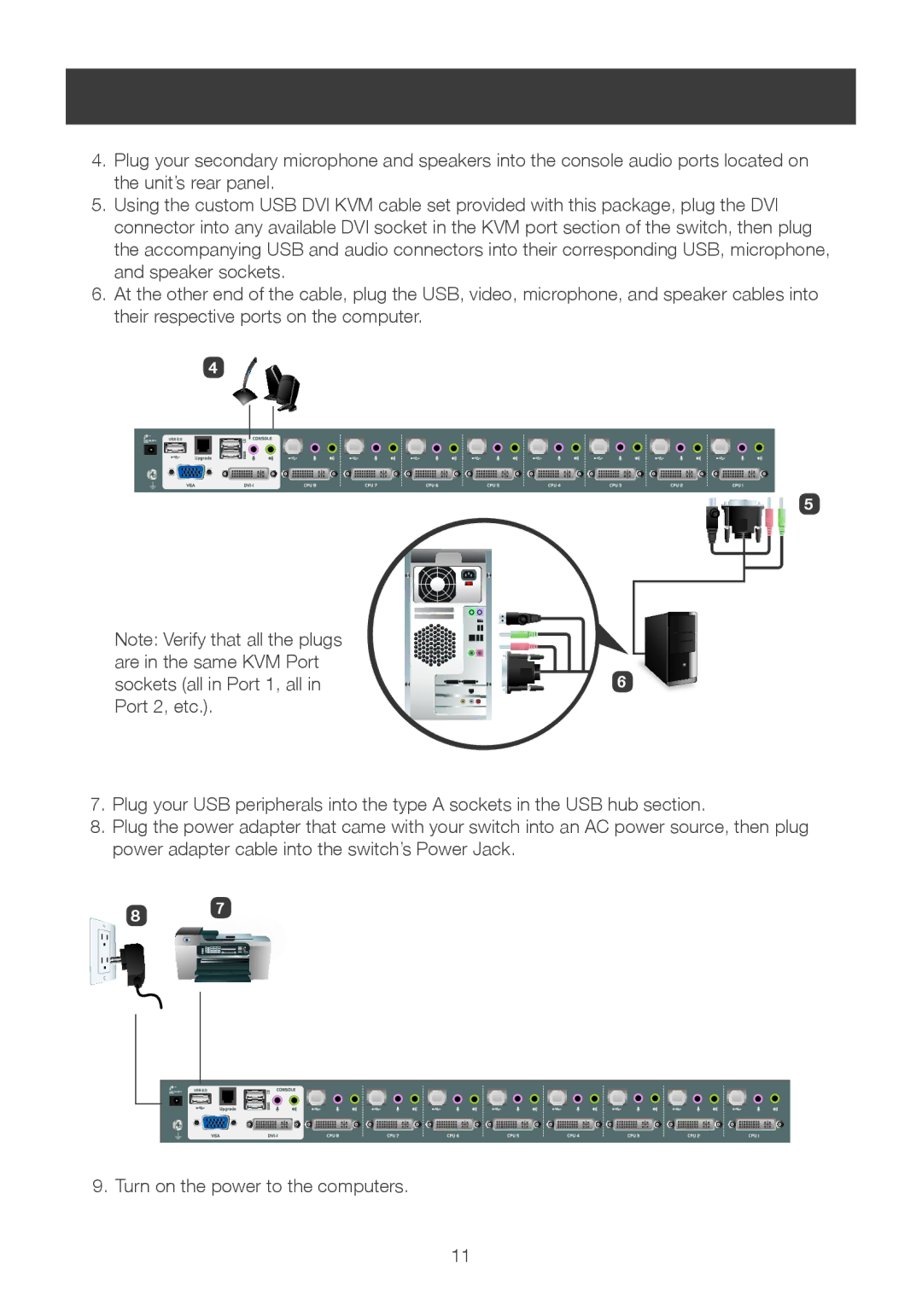 IOGear 8-port dvi kvmp switch user manual 