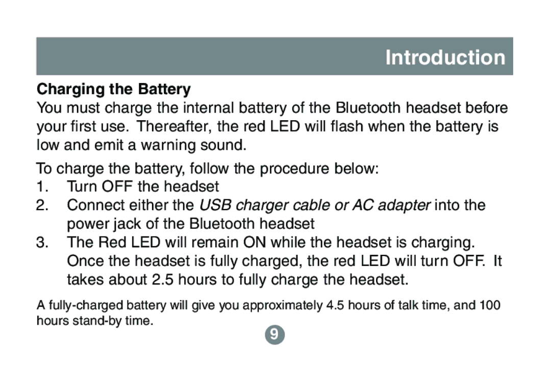 IOGear GBE201 user manual Charging the Battery 