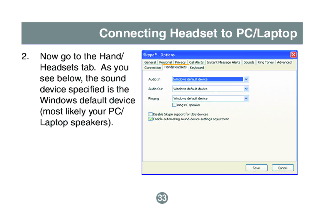 IOGear GBE201 user manual Connecting Headset to PC/Laptop 