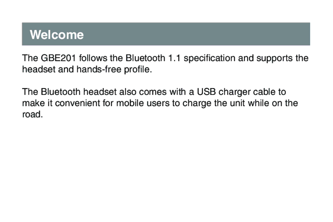 IOGear GBE201 user manual Welcome 