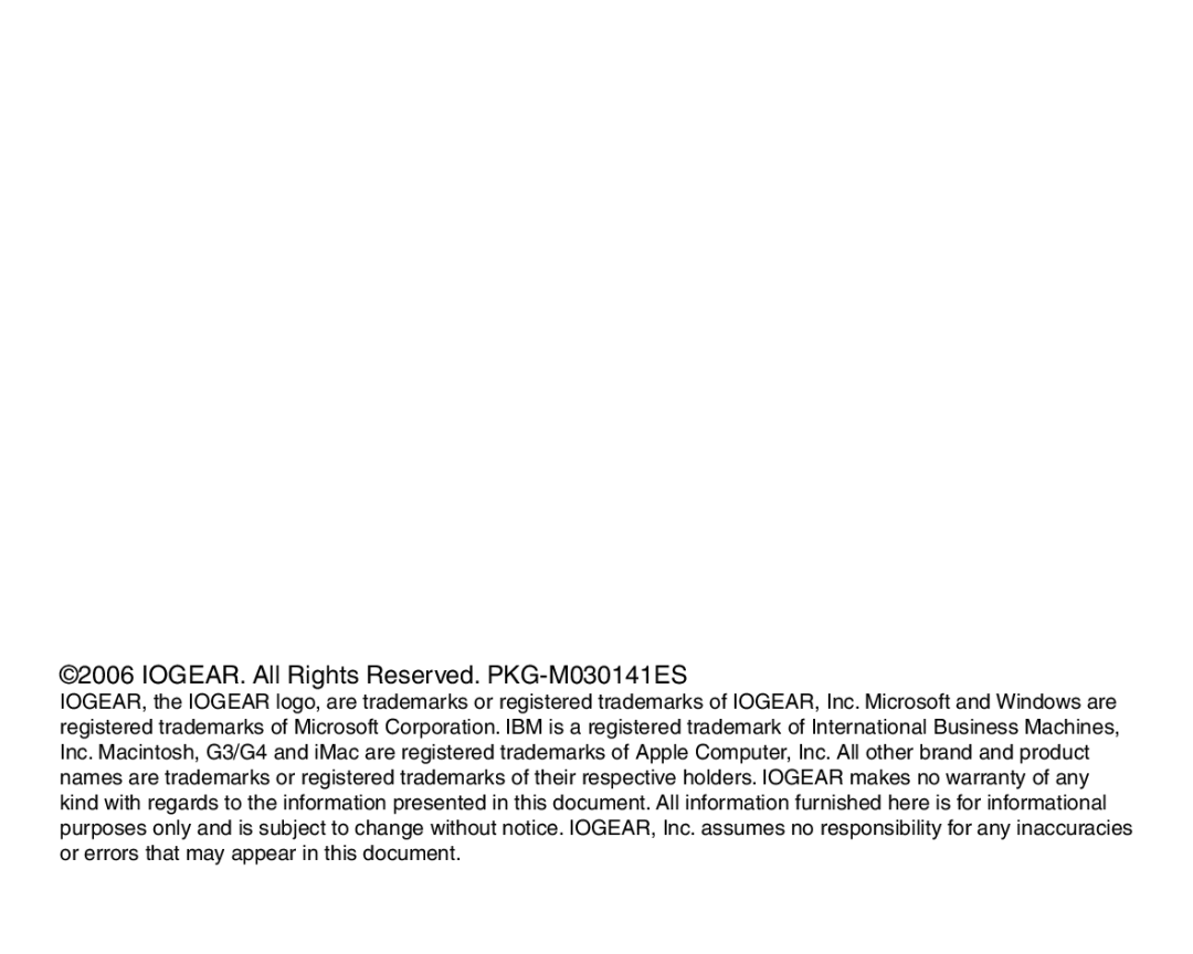 IOGear GBE211 user manual IOGEAR. All Rights Reserved. PKG-M030141ES 