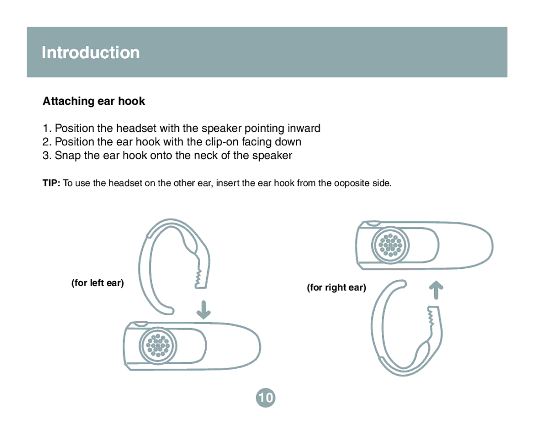 IOGear GBE211 user manual Attaching ear hook 