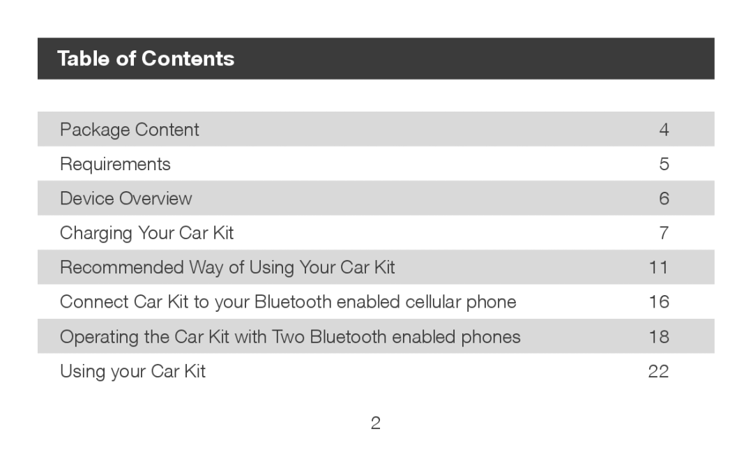 IOGear GBHFK231 manual Table of Contents 