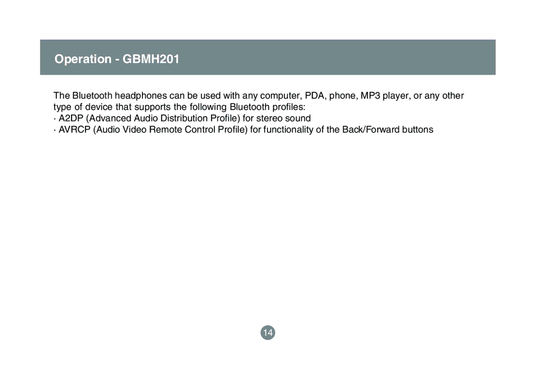 IOGear GBMA201 user manual Operation GBMH201 