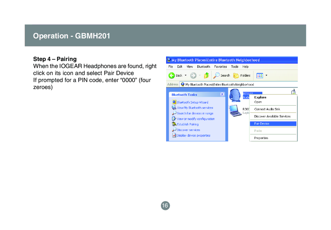 IOGear GBMA201 user manual Pairing 