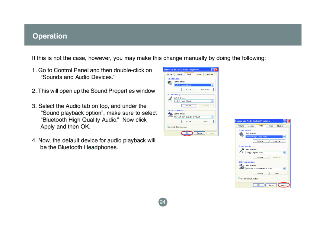 IOGear GBMA201 user manual Operation 