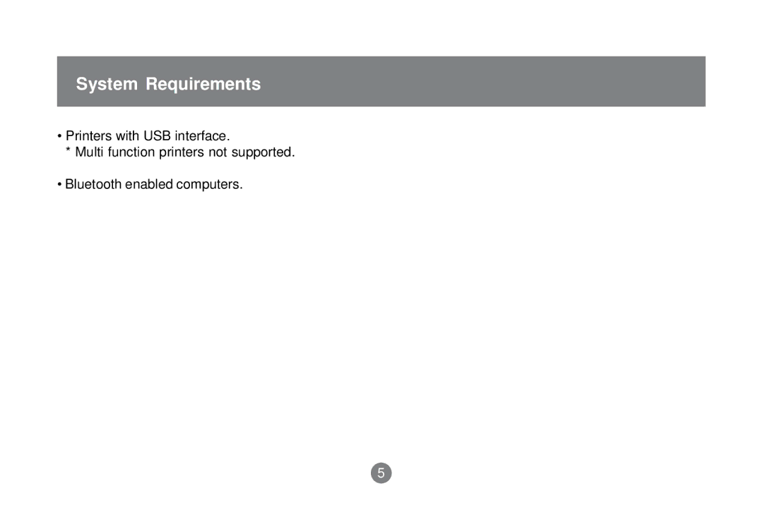 IOGear GBP201 user manual System Requirements 