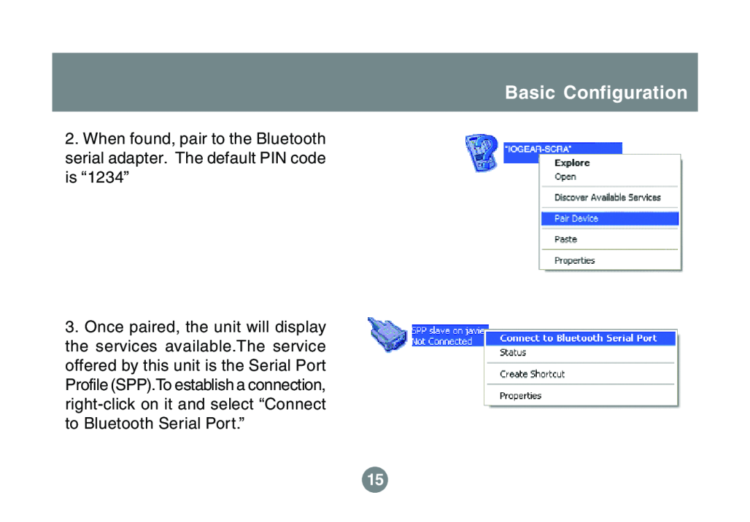IOGear GBS301 user manual Basic Configuration 