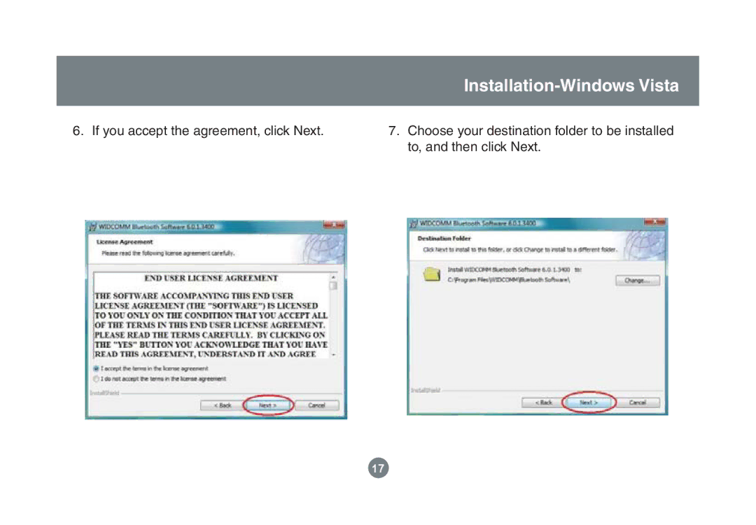 IOGear GBU221/321 user manual Installation-Windows Vista 