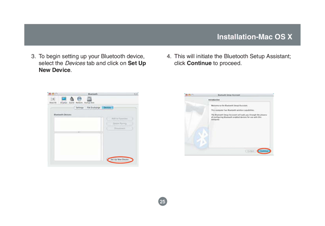 IOGear GBU221/321 user manual Installation-Mac OS 