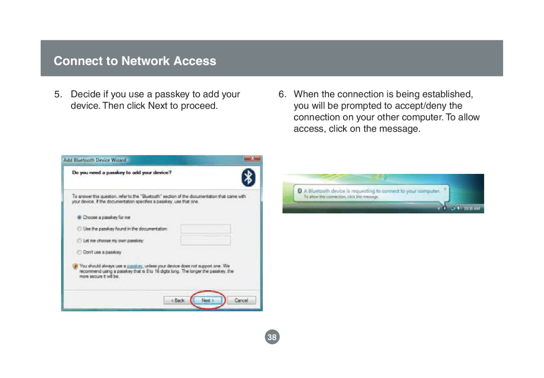 IOGear GBU221/321 user manual Connect to Network Access 