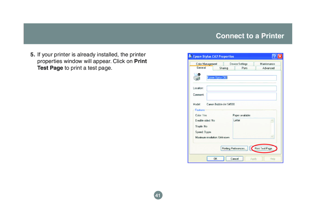 IOGear GBU221P user manual Connect to a Printer 