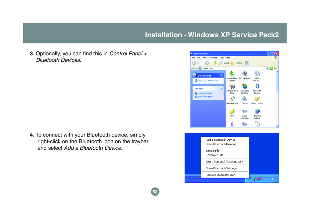 IOGear GBU221P user manual Installation Windows XP Service Pack2 