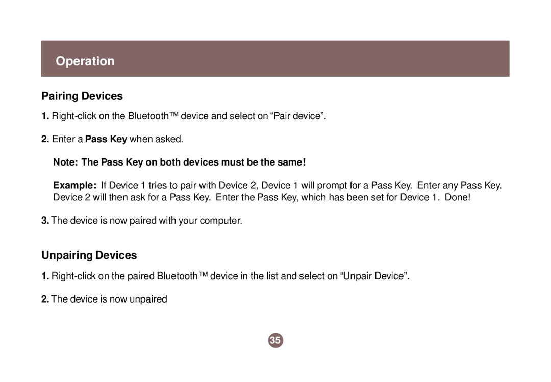 IOGear GBU301 user manual Pairing Devices 