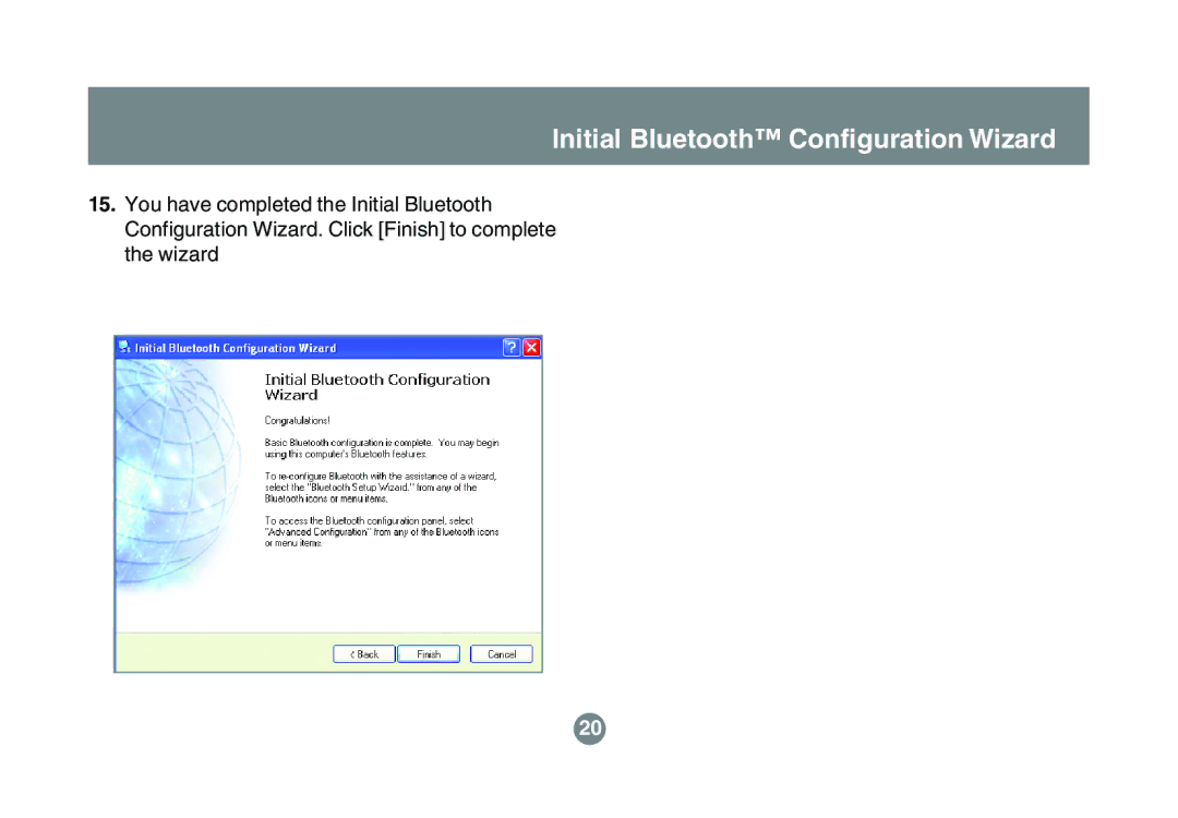 IOGear GBU211, GBU311 user manual Initial Bluetooth Configuration Wizard 