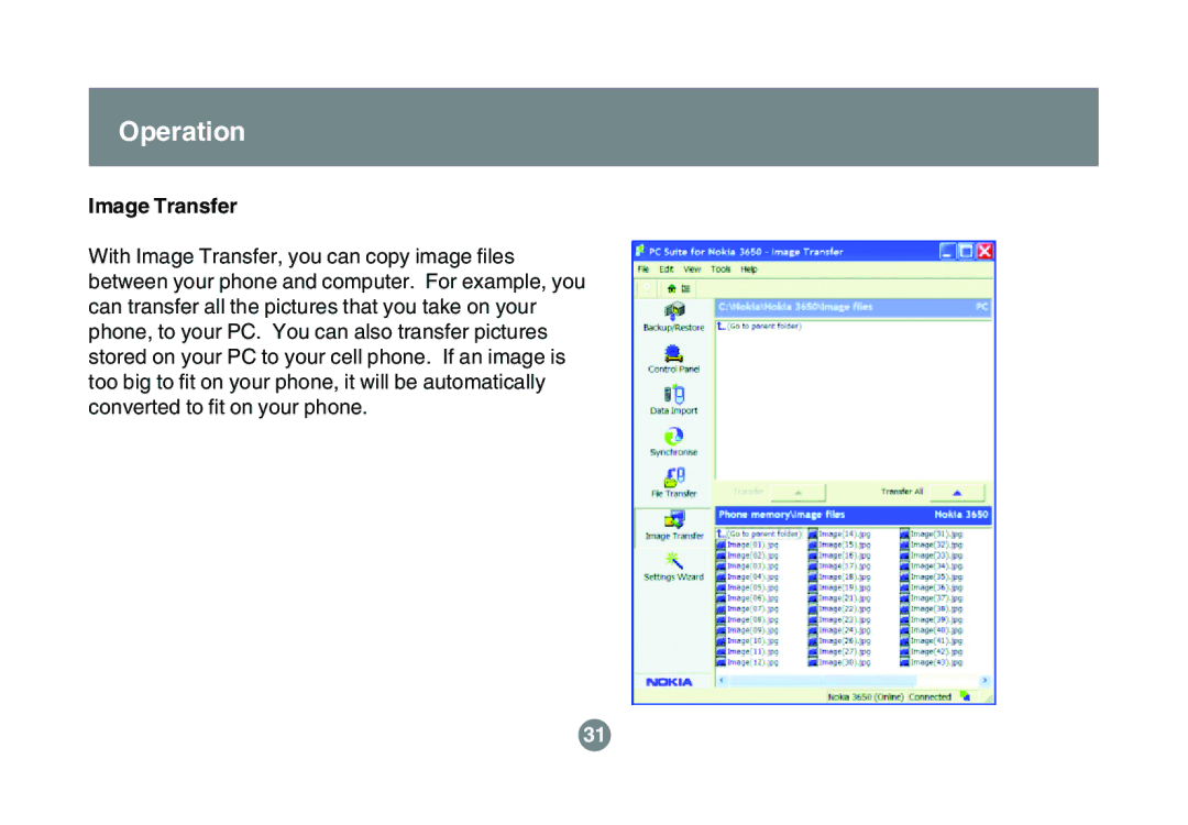 IOGear GBU311, GBU211 user manual Image Transfer 