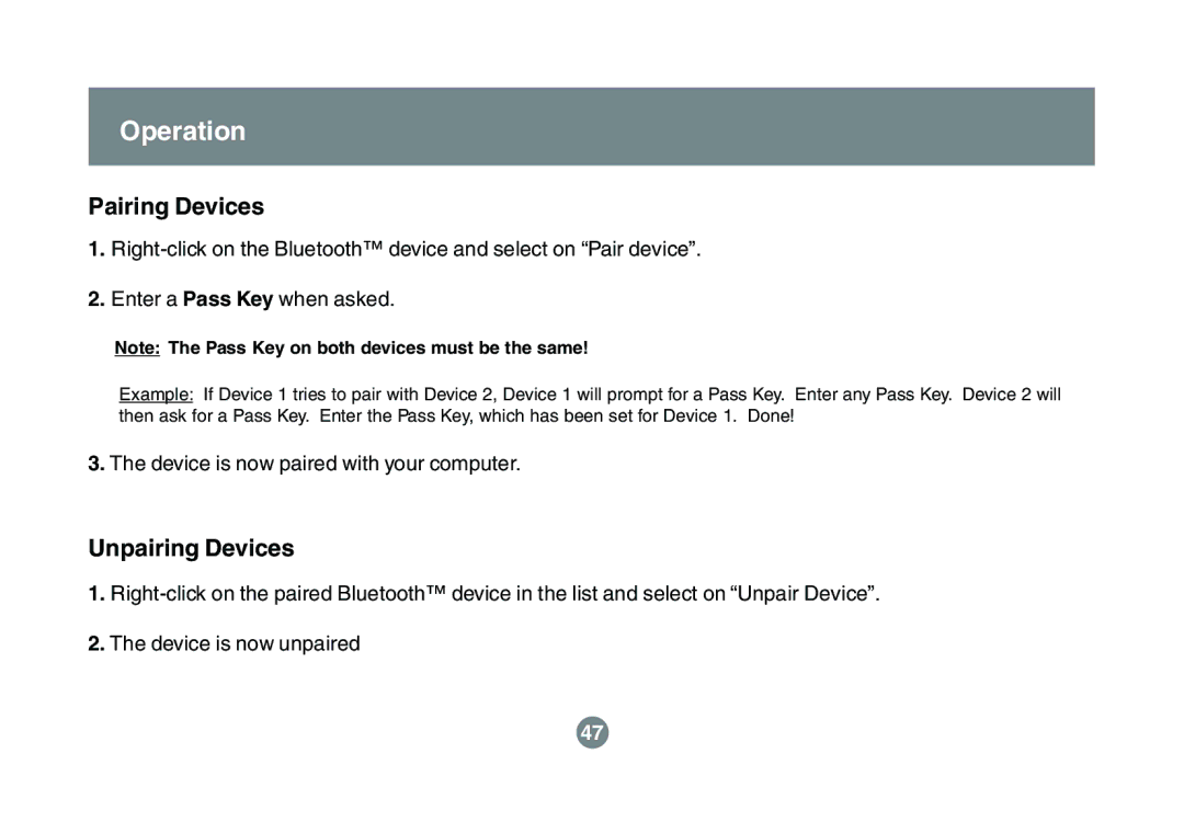 IOGear GBU311, GBU211 user manual Pairing Devices 