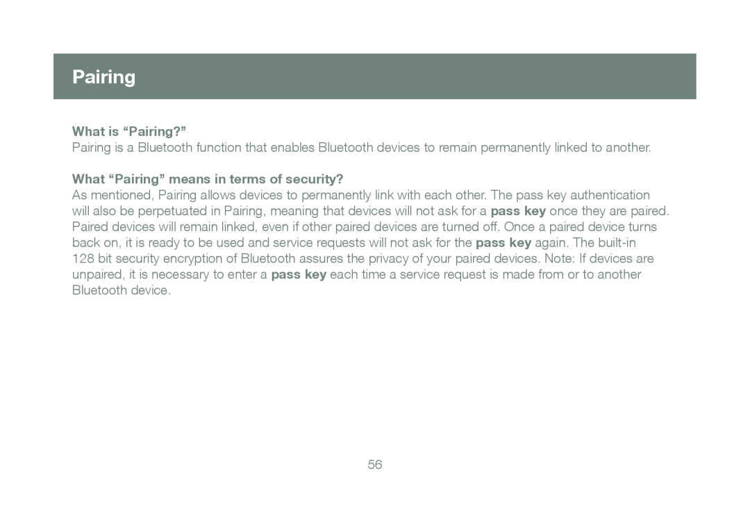 IOGear GBU421 manual What is “Pairing?”, What “Pairing” means in terms of security? 