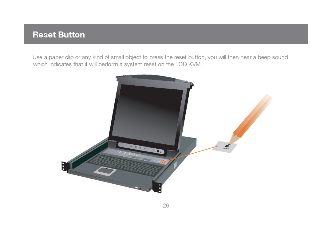 IOGear GCL1816, GCL1808 manual Reset Button 