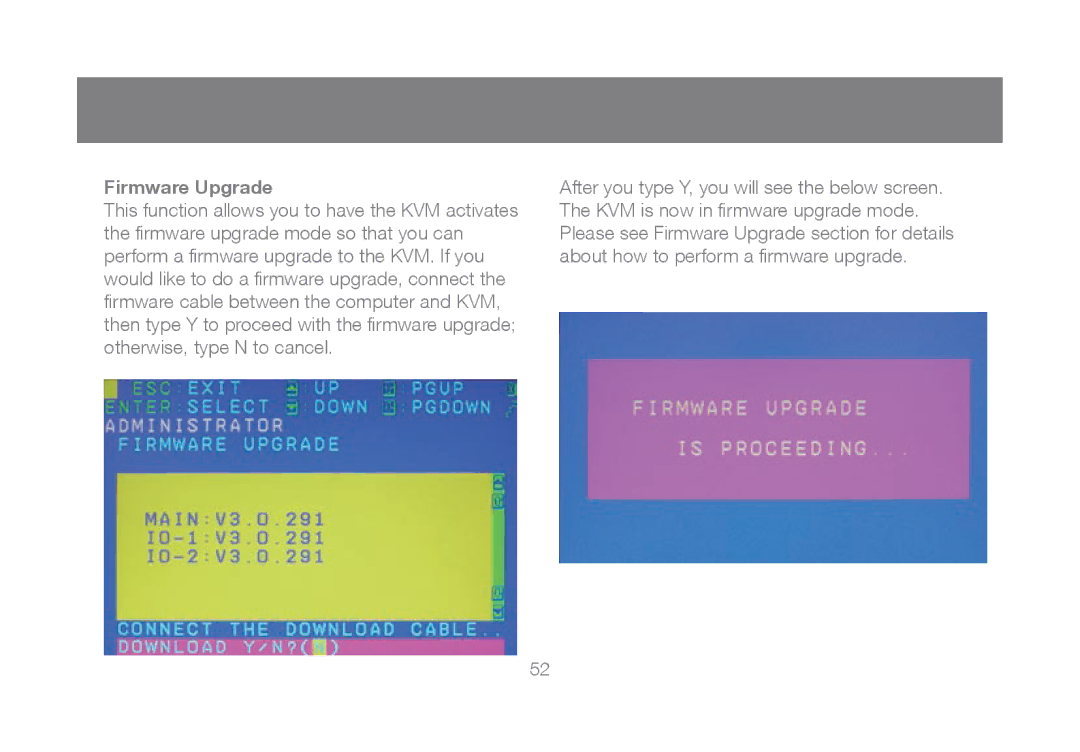 IOGear GCL1816, GCL1808 manual Firmware Upgrade 