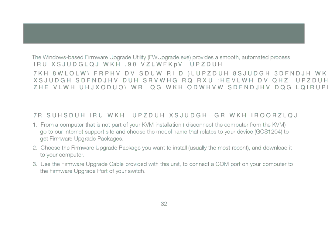 IOGear GCS1204 manual Firmware Upgrade Utility, Before you Begin 