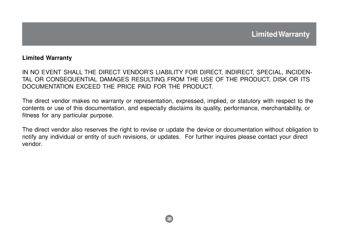 IOGear GCS1712 user manual Limited Warranty 