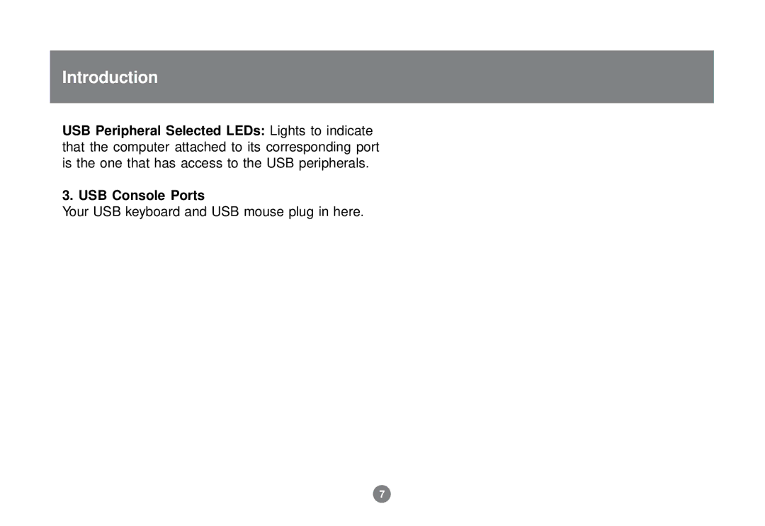 IOGear GCS1732 user manual Your USB keyboard and USB mouse plug in here 