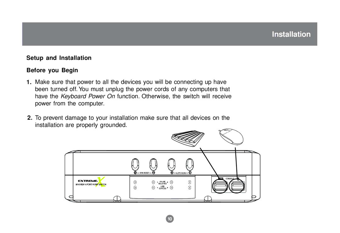 IOGear GCS1732 user manual Setup and Installation Before you Begin 