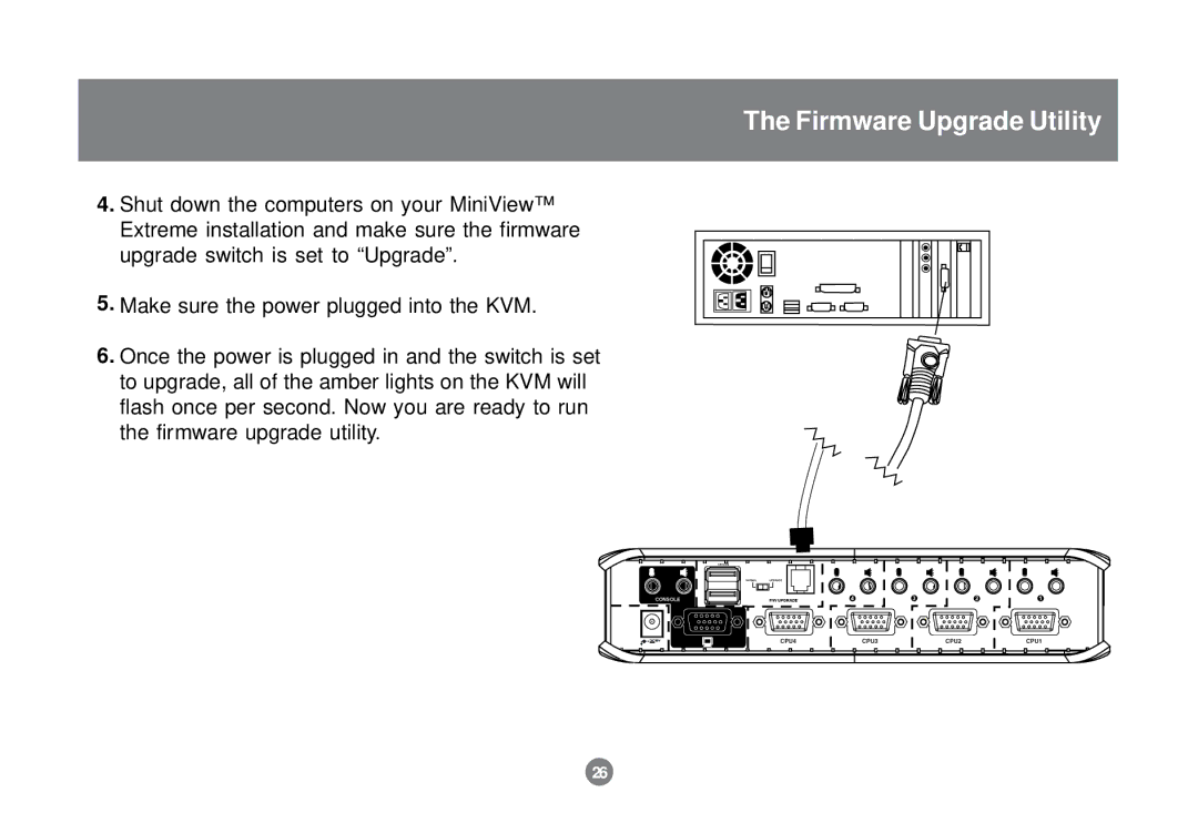 IOGear GCS1732 user manual Firmware Upgrade Utility 